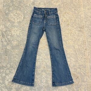 American eagle wide leg medium wash jeans